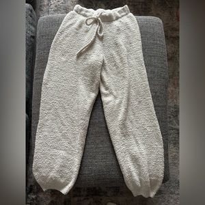 White Skims Sherpa Sweatpants